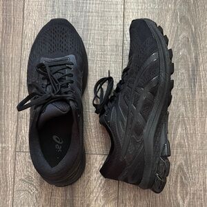 ASICS Jet Black Athletic Sneakers
